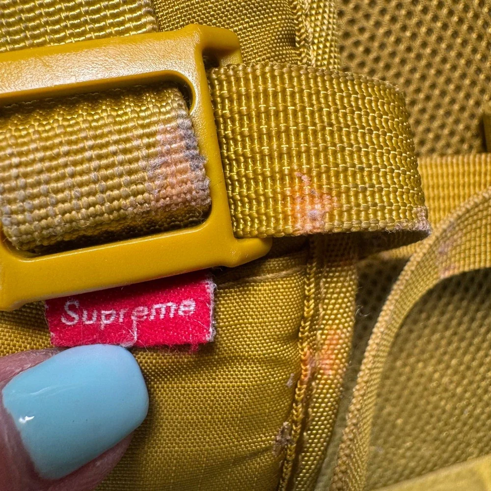 Supreme SS17 Backpack Cordura Ripstop Acid Green Bungee Streetwear 20L